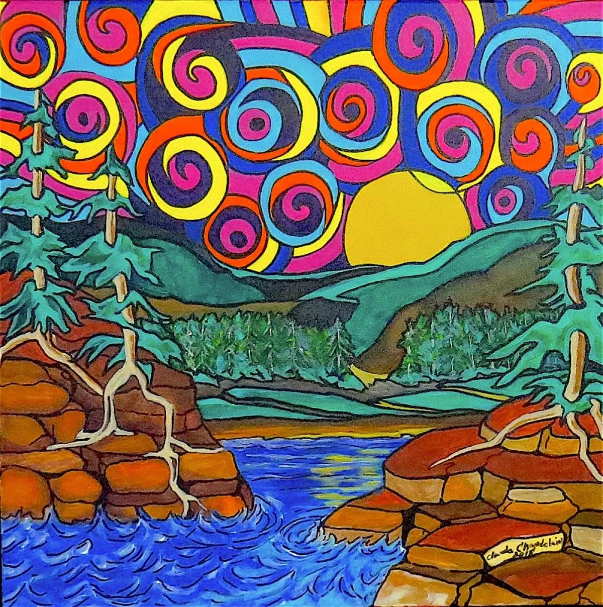 Magical Skies in the Gatineau Hills, œuvre de Claude Chapdelaine