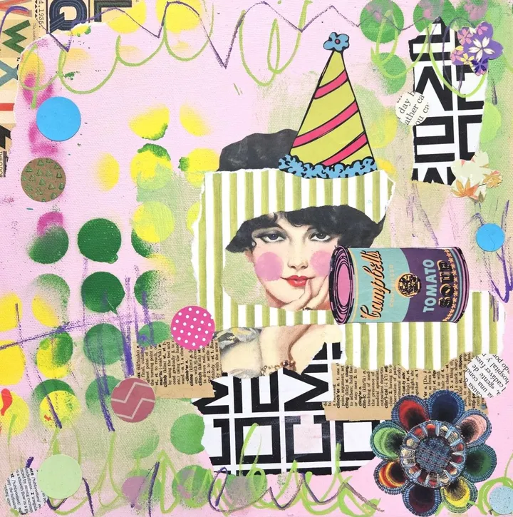 Party Girl, artwork by Lorette C Luzajic
