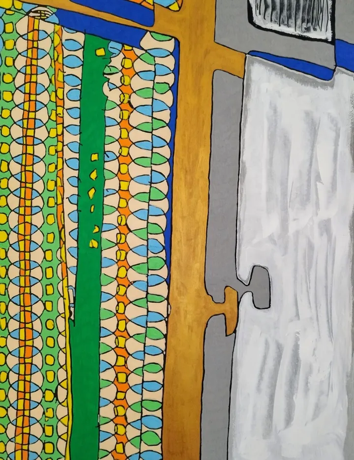 Fenêtre et voilages, œuvre de Alain HALTER