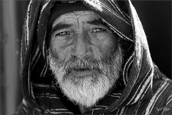 PORTRAIT (BLACK & WHITE), œuvre de Ingrid Stainier