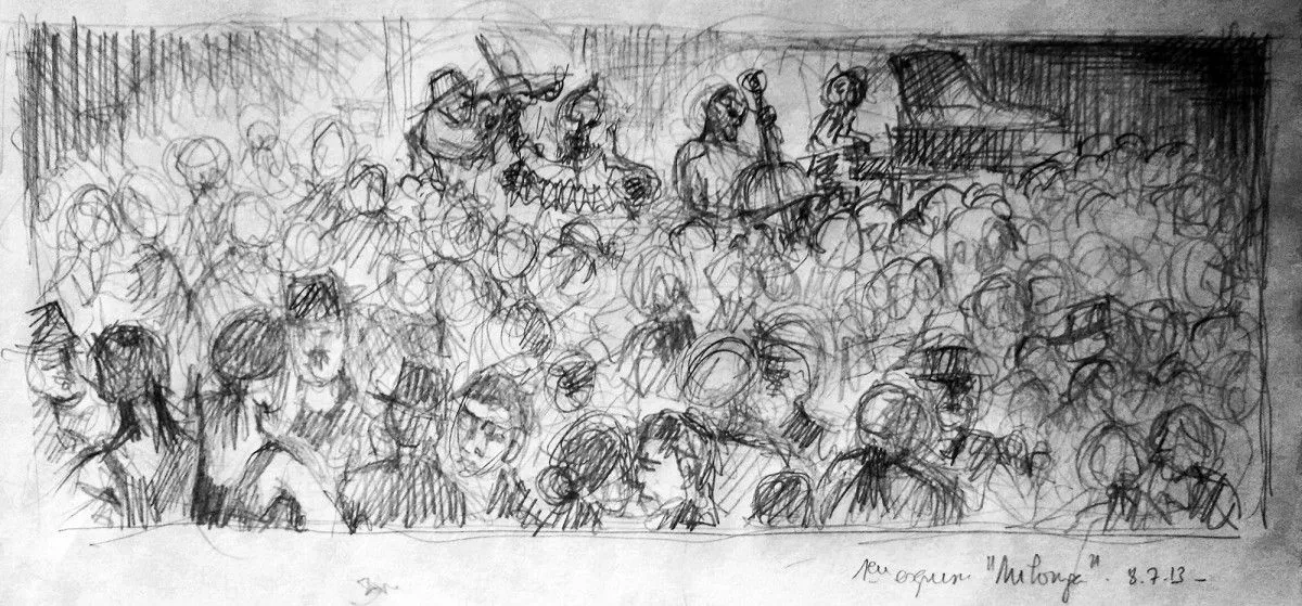 TANGO - MILONGA, œuvre de Jean Bessat