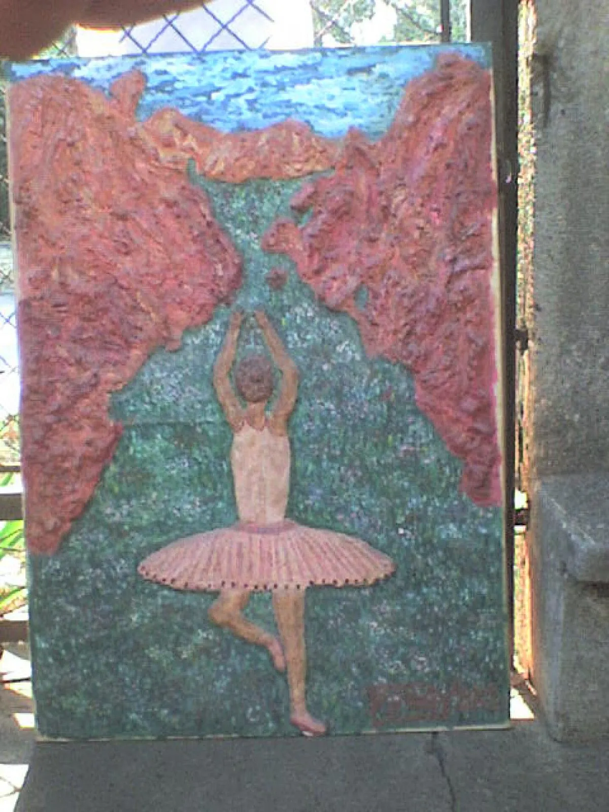 oil paint and relief on canvas, œuvre de predrag jekic