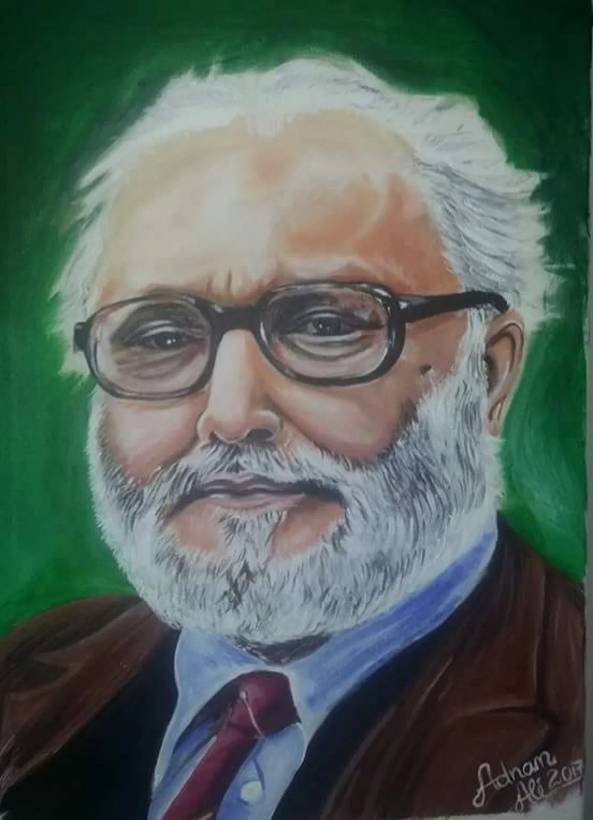 Dr Abdus Salam, œuvre de Pixel Art Studios