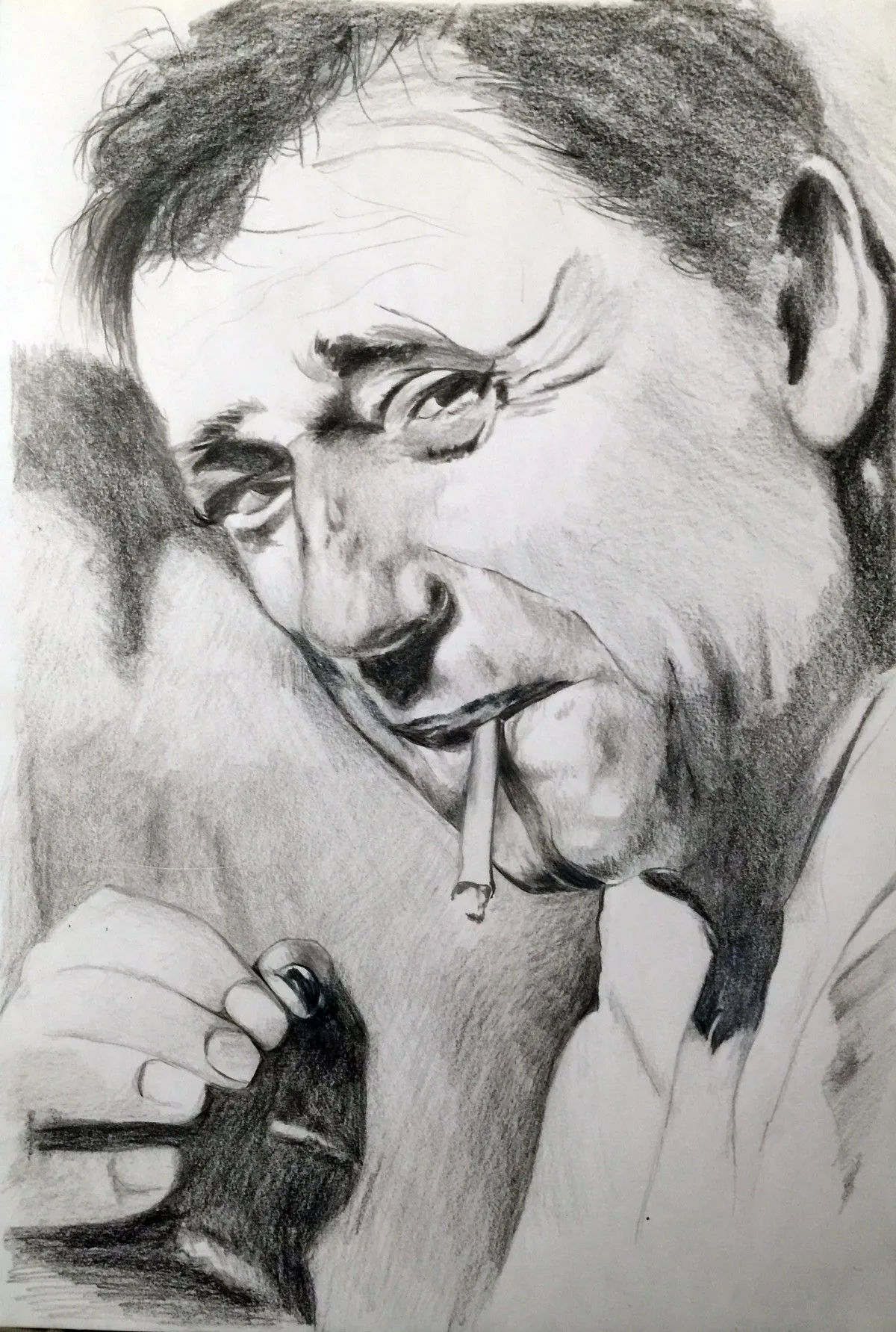 Yves Montand, artwork by Farid Mahiedine