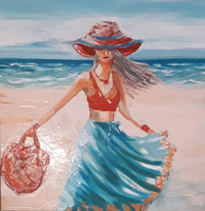 Le ciel, le soleil et la mer, œuvre de Josephine Ferrato