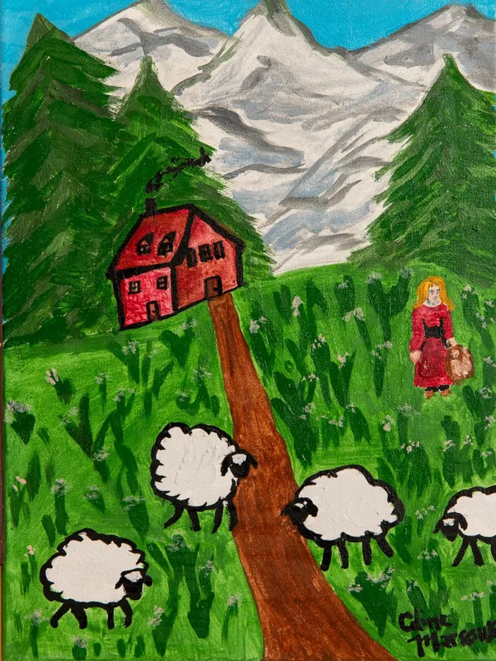Paysage Suisse, œuvre de Céline Marcoux