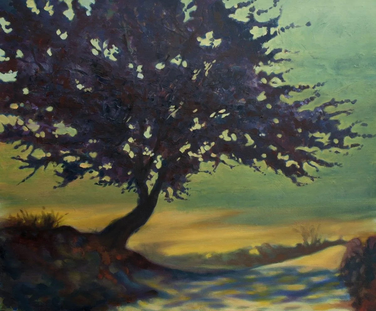 Cerisier en fleur, œuvre de Hubert Camiglieri
