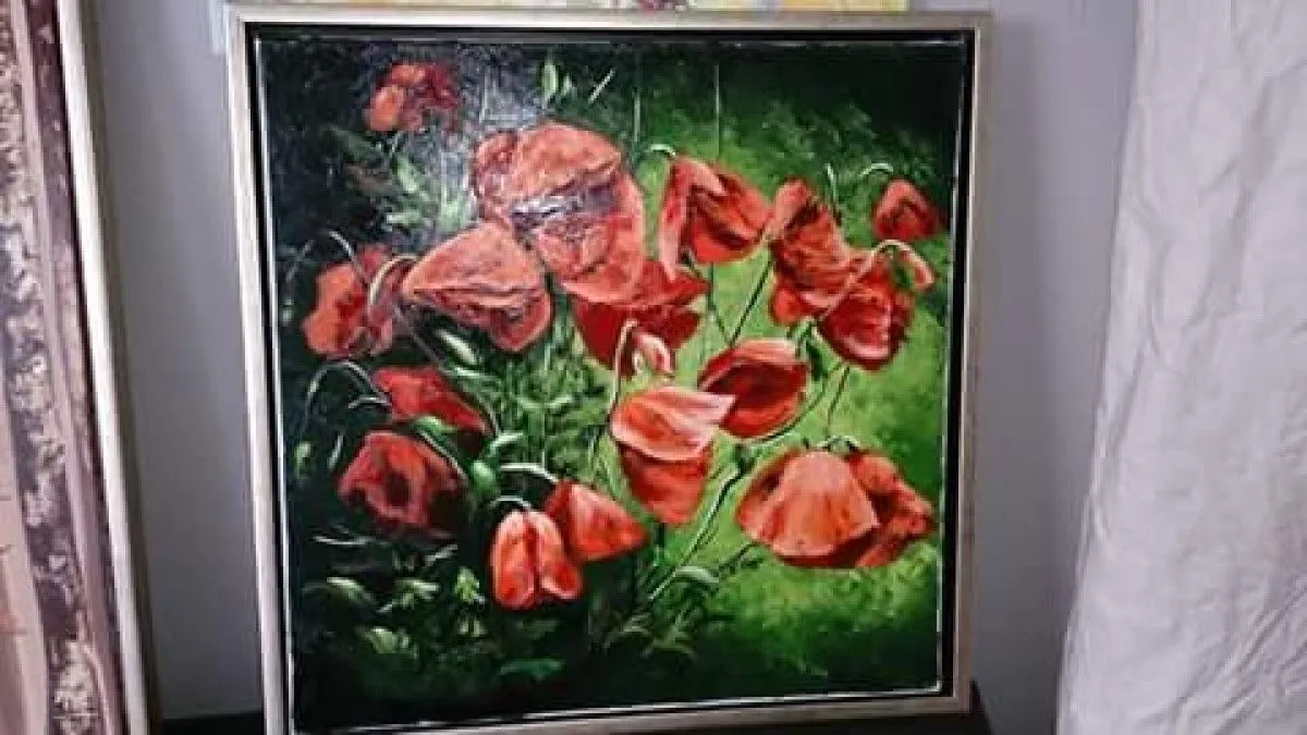 poppies, artwork by catalin david-melinte