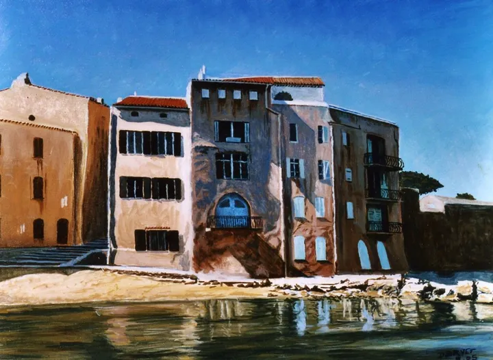 sur la plage abandonnée, œuvre de dominique bryet