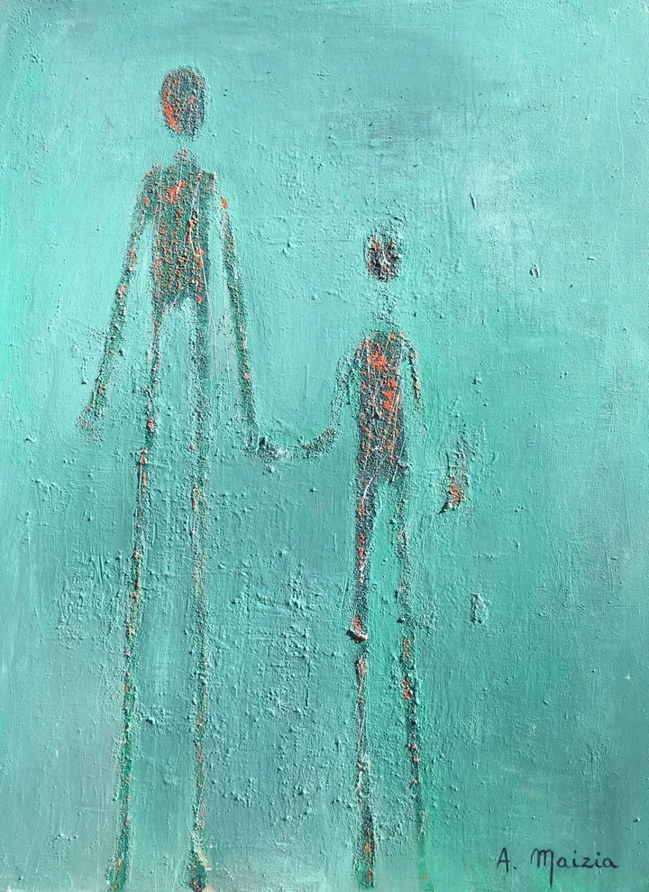 Le duo, œuvre de Anne Maizia