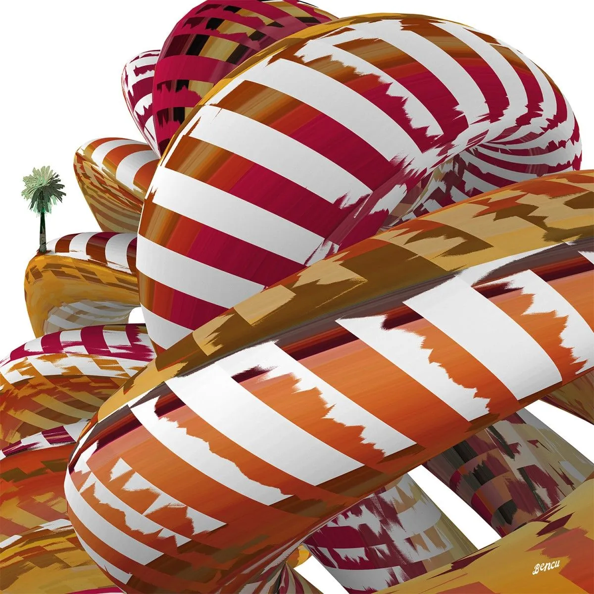 Twist + Palm, œuvre de Bencu _