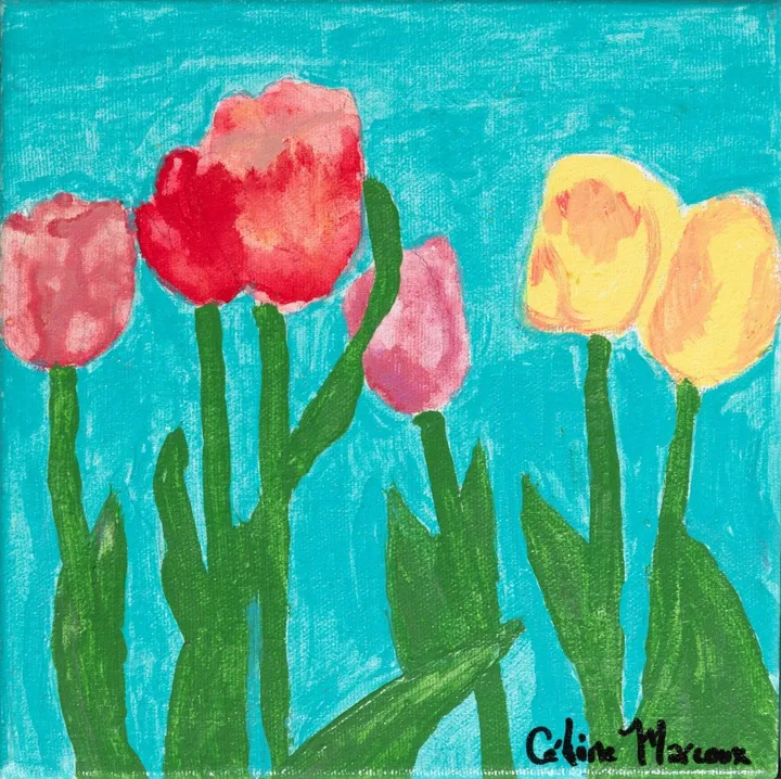 Les tulipes, œuvre de Céline Marcoux
