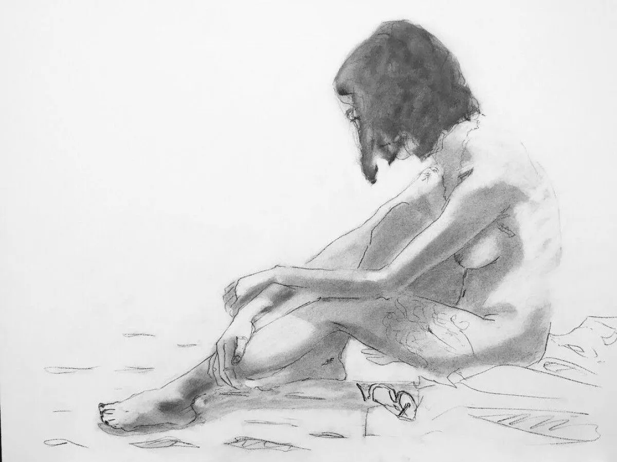 flower, artwork by Gabriel Bouffard