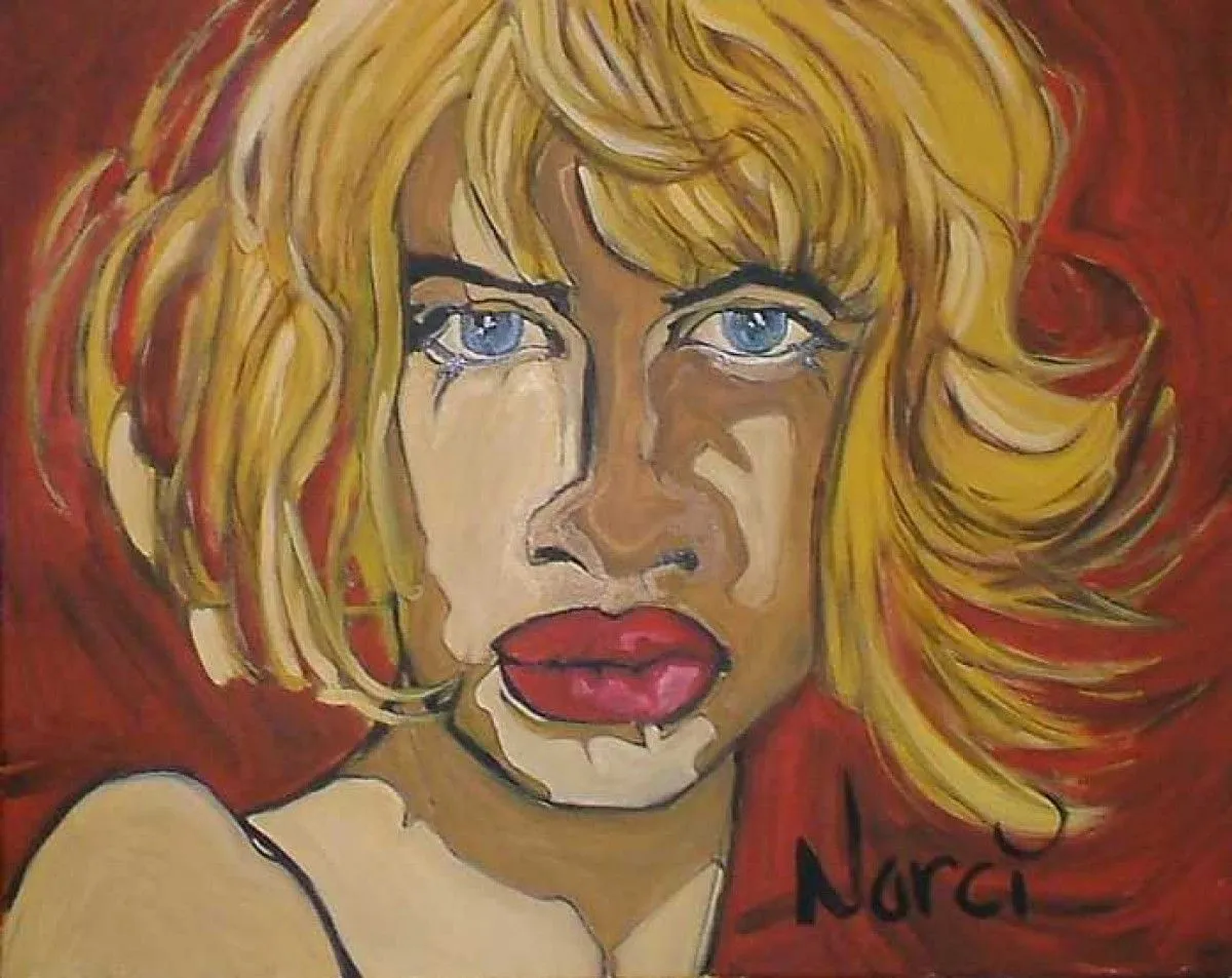 Ce soir, Evelyne a un rancard, artwork by Nancy Mathieu