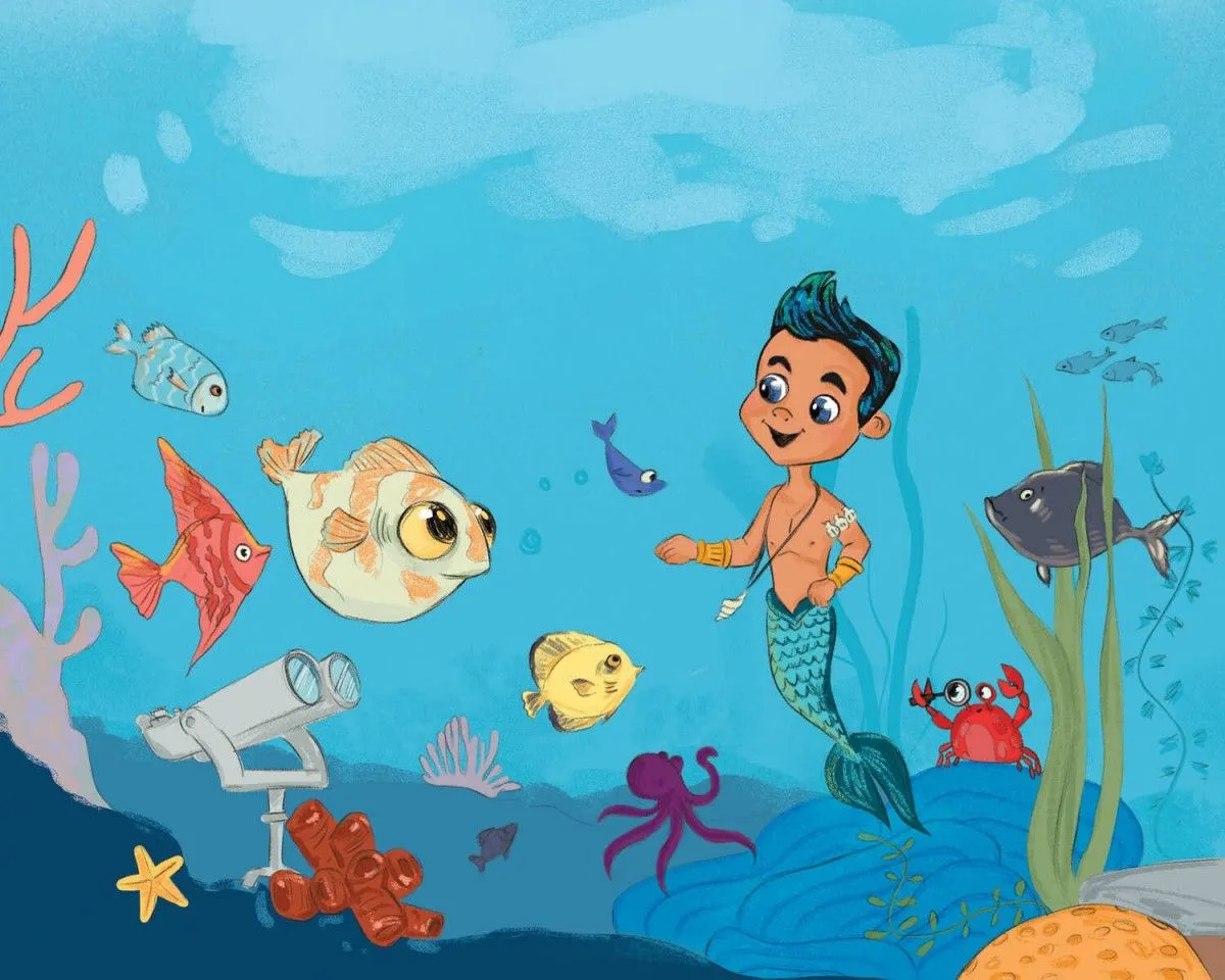 Gill the Merboy by Tony Ardolino, œuvre de US Illustrations