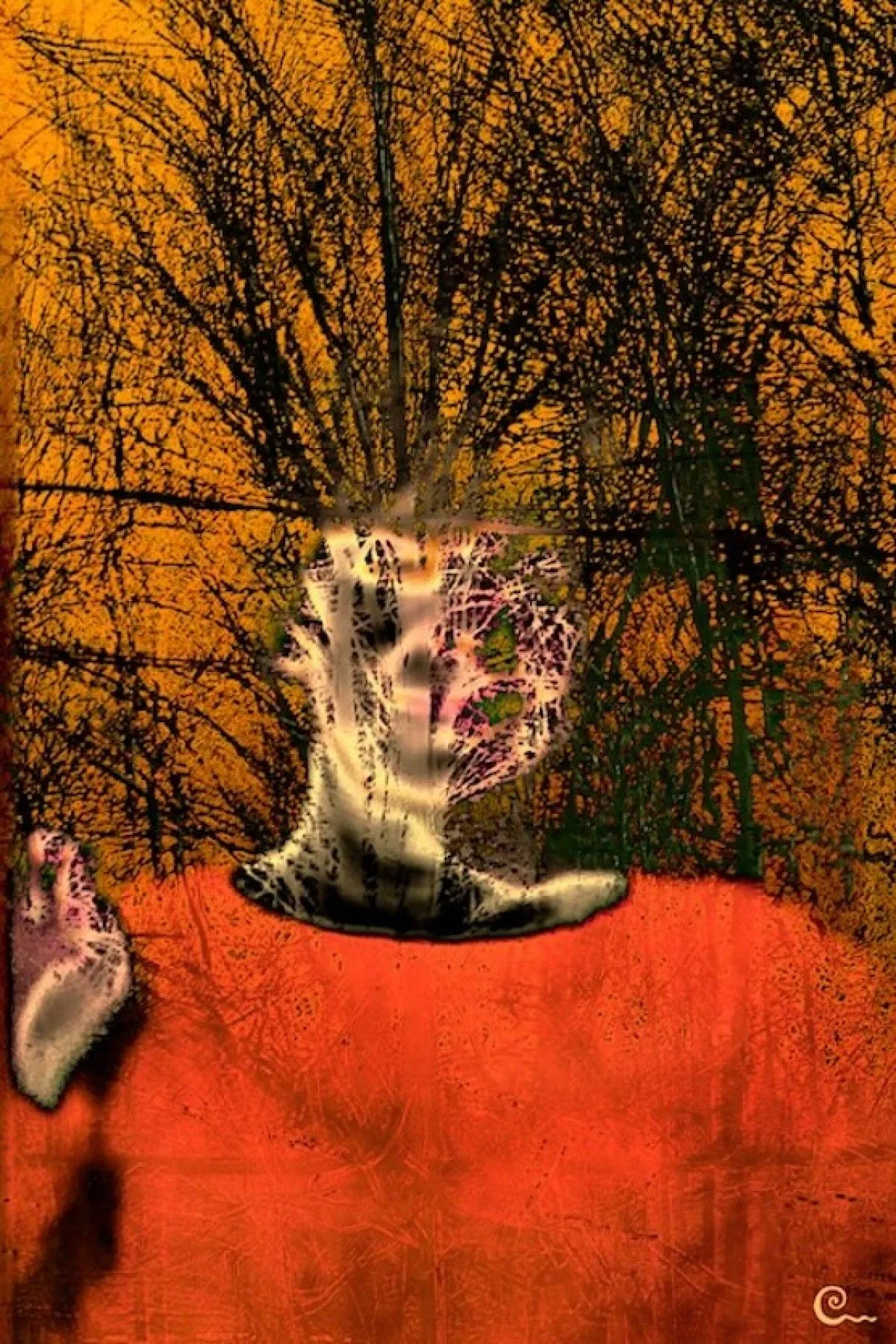 La femme arborescence, artwork by Pierre Cavale