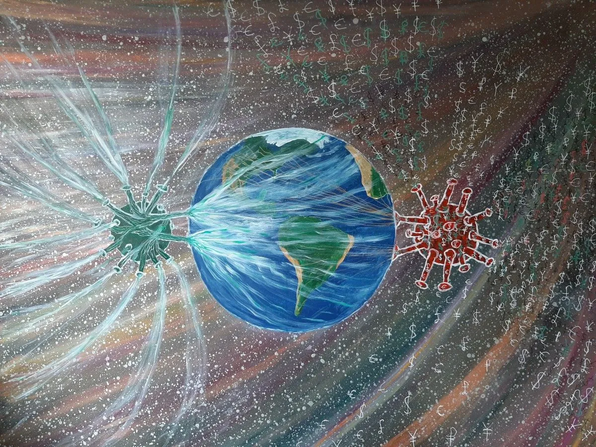 'Virus Impactus', artwork by Timothy Shipley