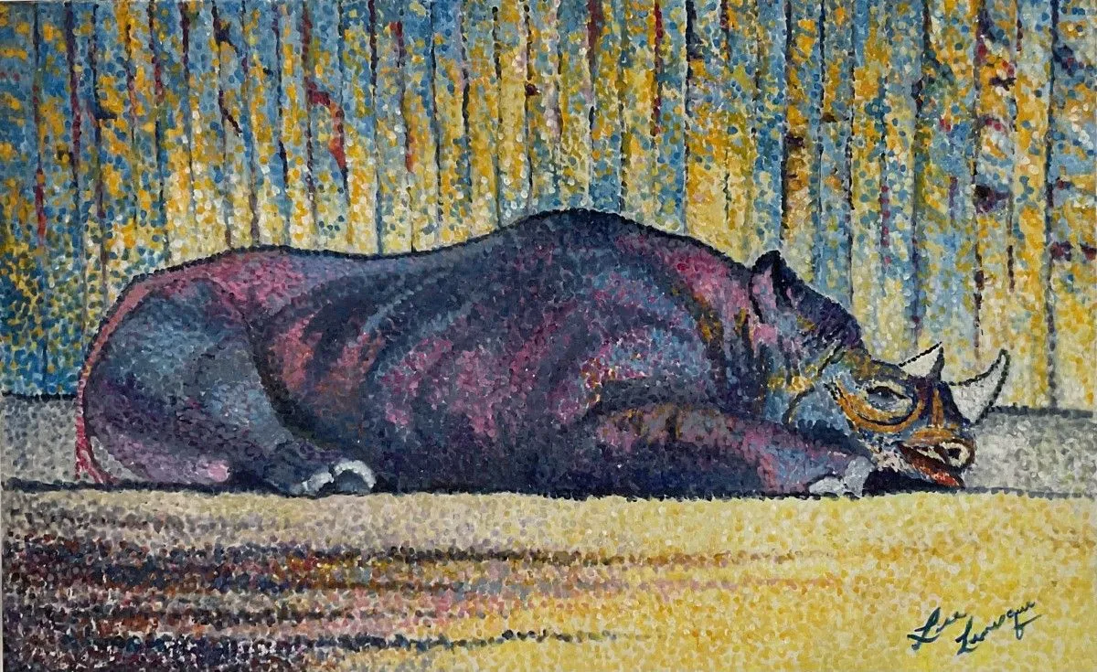 Pico rhino, artwork by Lise Levesque