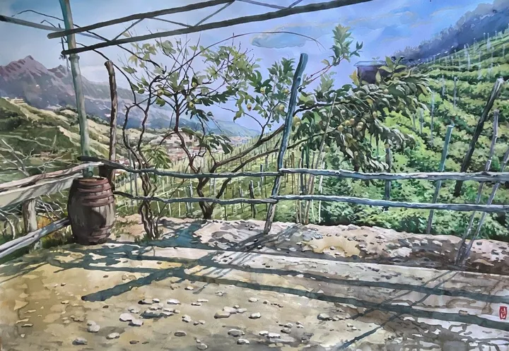 Garden, artwork by Alexandr Batenev