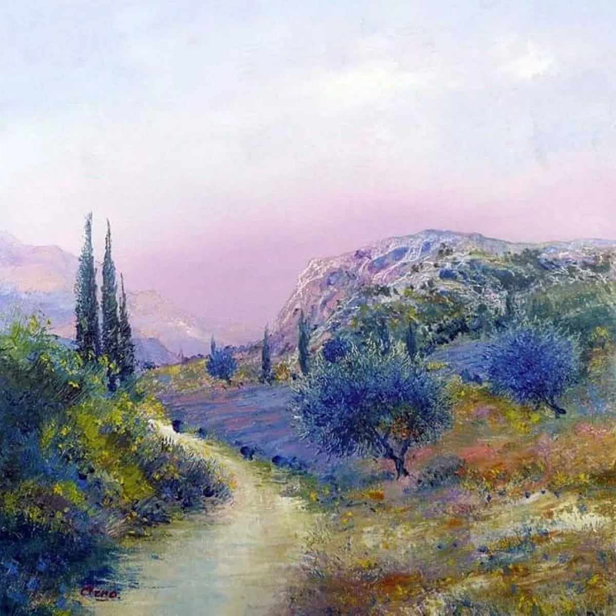 Balade en Provence, artwork by ARNO LUC