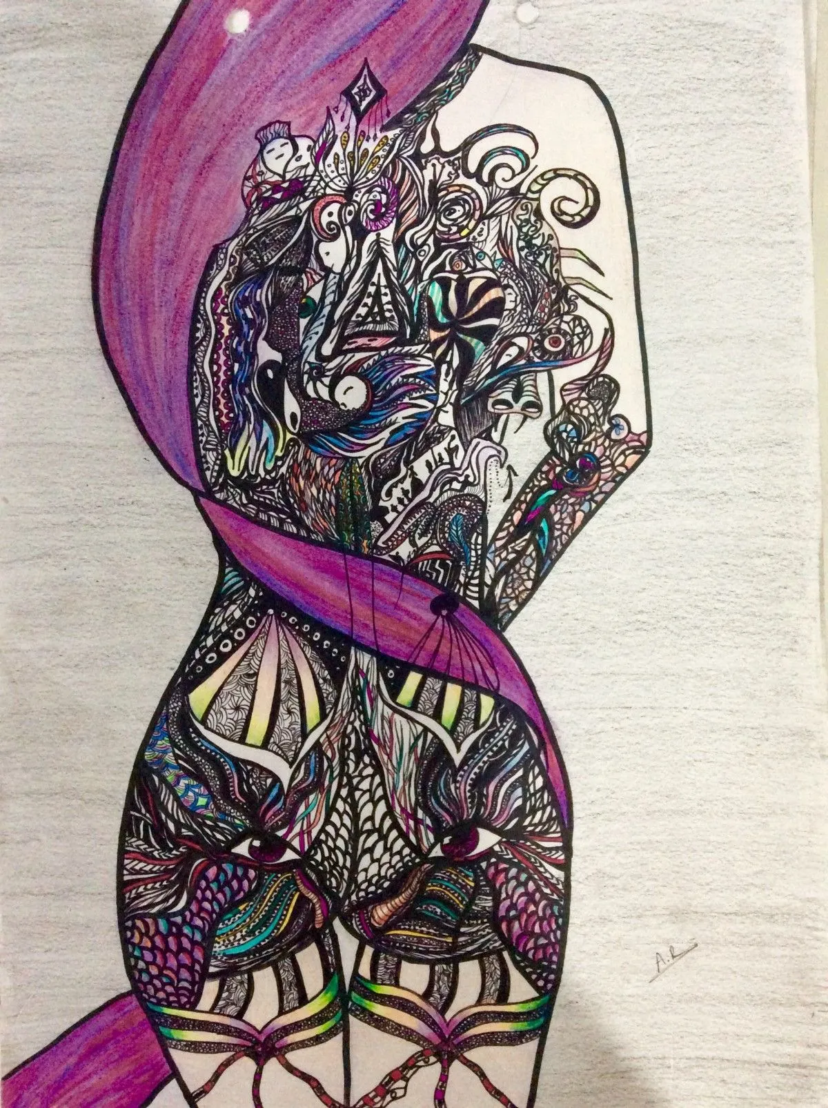Sexy purple, artwork by Abire Raiss