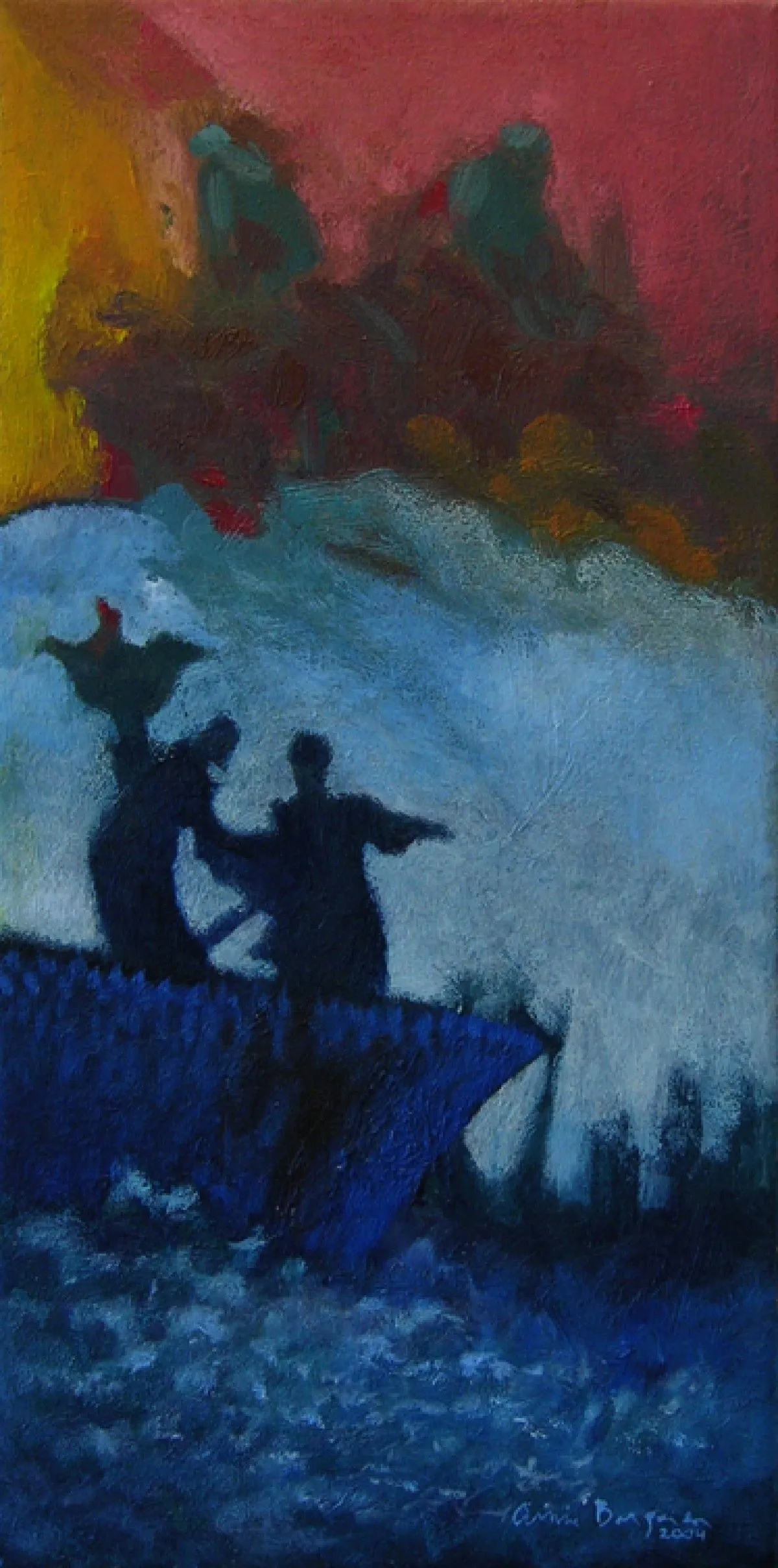 «Entre ciel et mer», artwork by Annie Bergeron