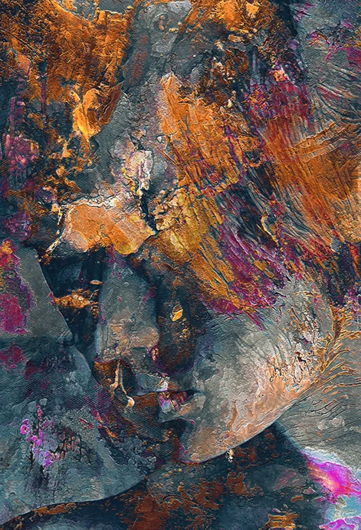 [PORTRAIT SERIES - Synesthesia II]   2017 -0958-5   50 x 75 cm, artwork by Ali Aslan