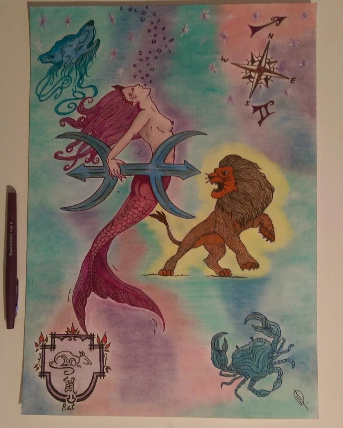 Theme astrologique, œuvre de Jessica InfiniCréation