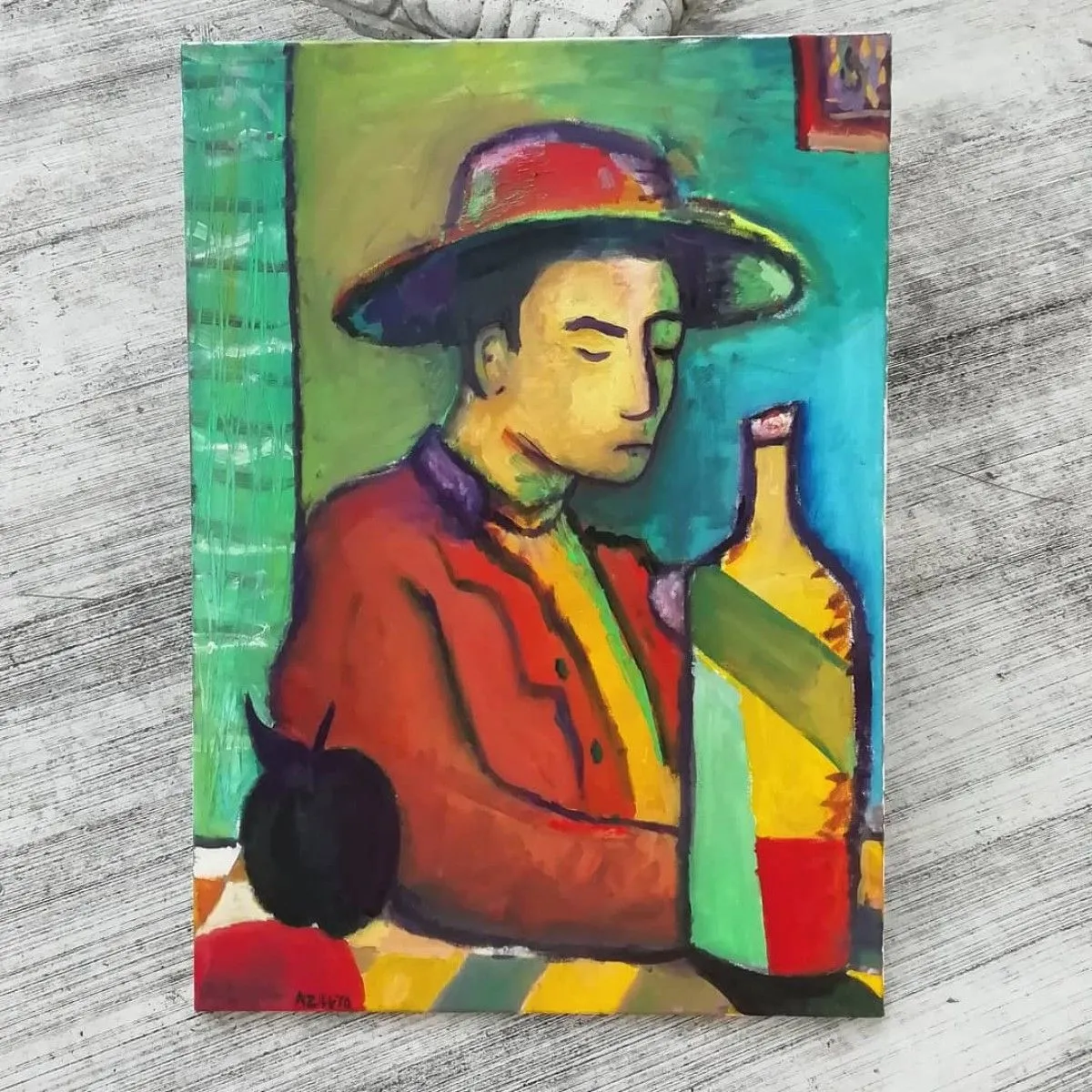 El Borracho (Bebedor de Absenta), œuvre de Aziel Barrientos