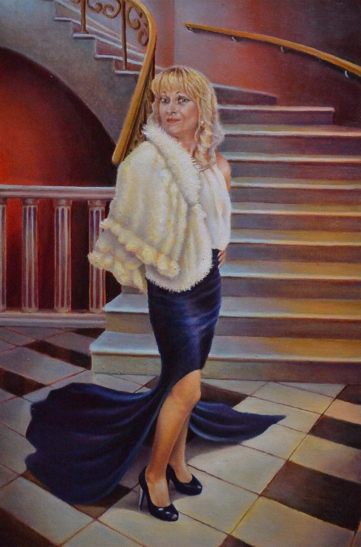 Female Portrait, artwork by Evgeny Anisimov