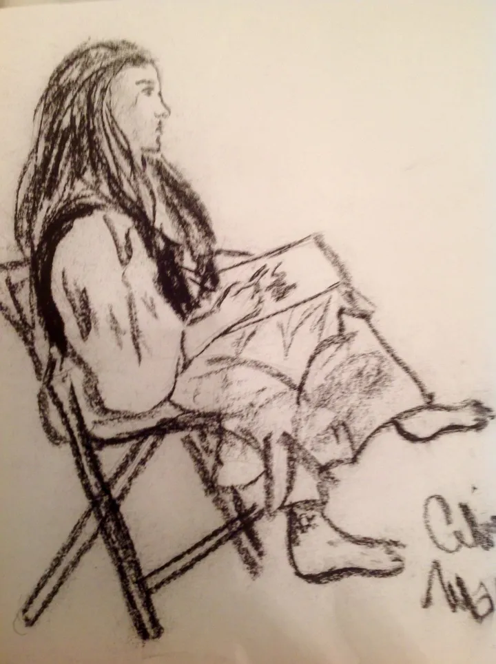 L'étudiante, artwork by Céline Marcoux