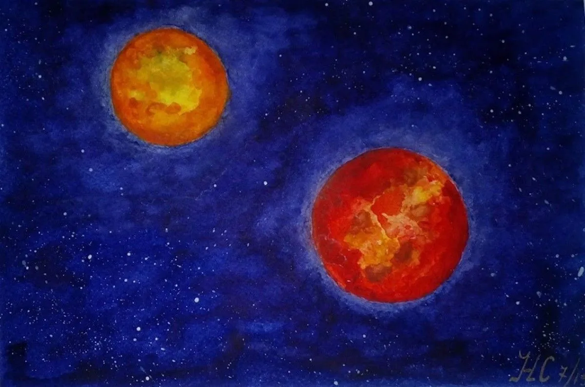 Conjunction Mercury Mars, œuvre de Neli Staneva