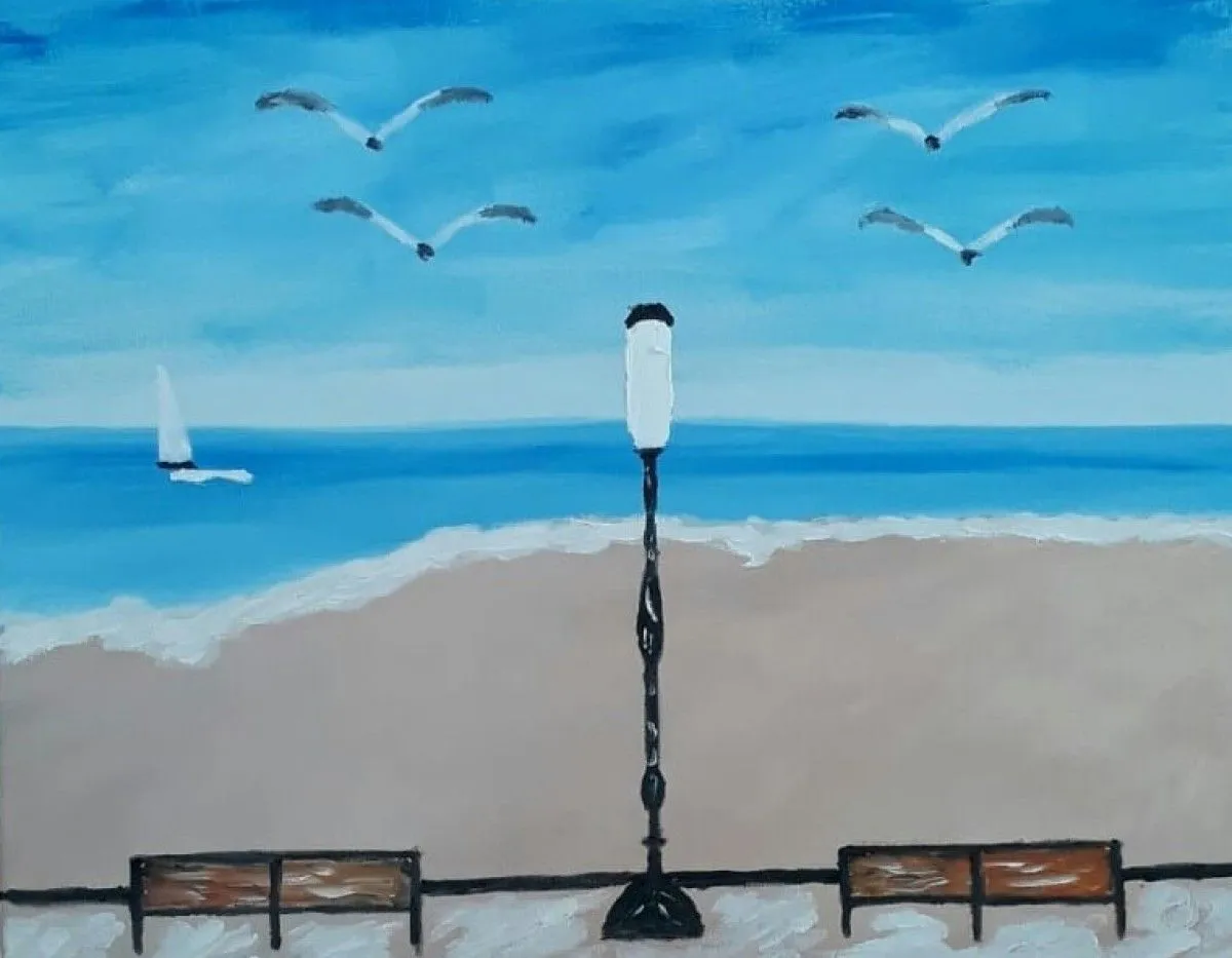 Enjoying the sea, œuvre de Stankevicaite .