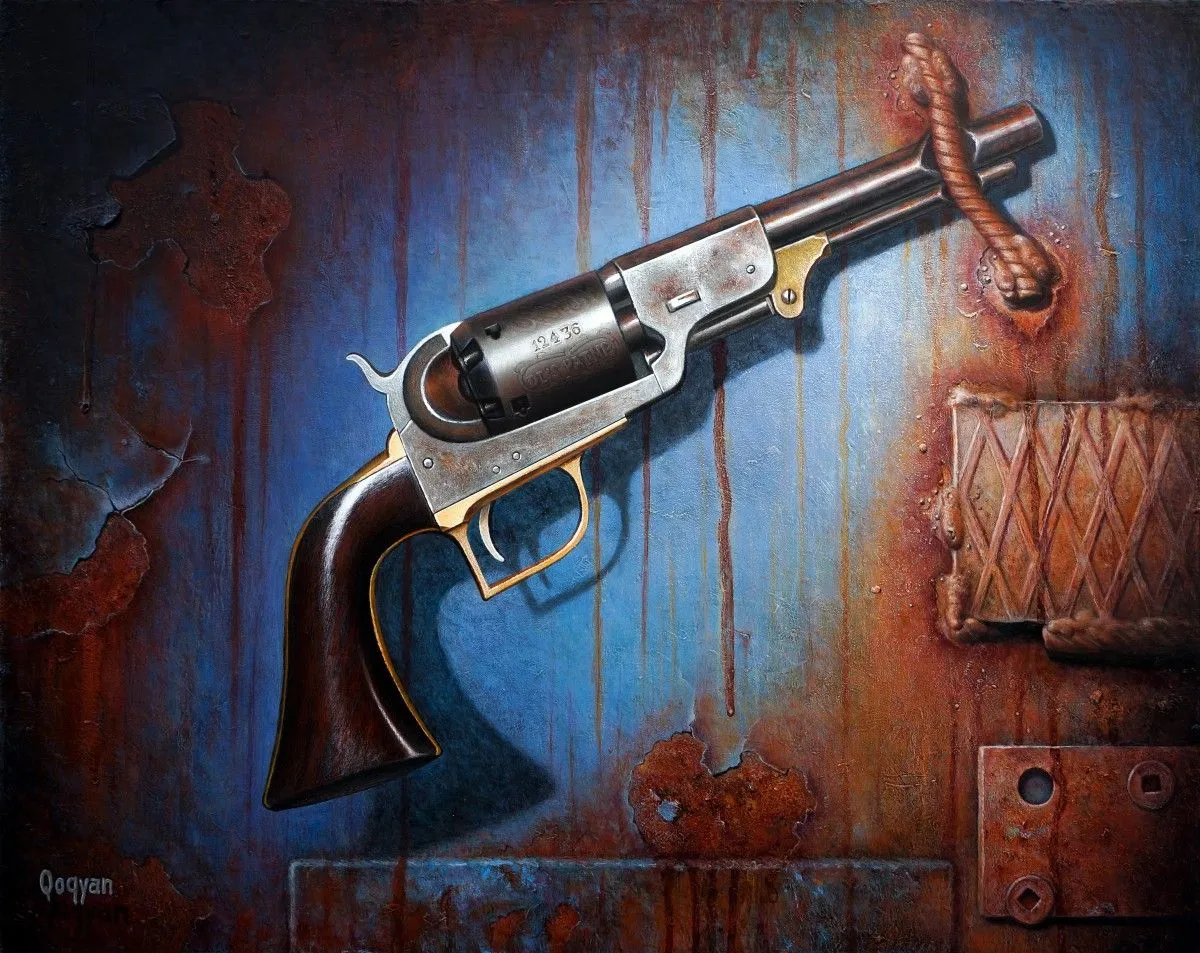 Non à la violence, œuvre de Mahmoud Qoqyan