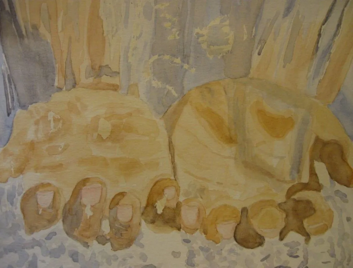 Washing Hands, artwork by Donna Osborne