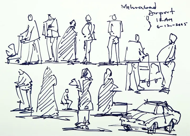 Aiport Iran, artwork by Akpan Usoroh