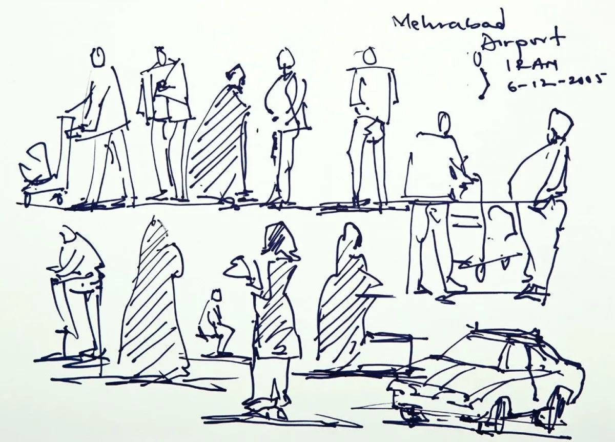 Aiport Iran, artwork by Akpan Usoroh