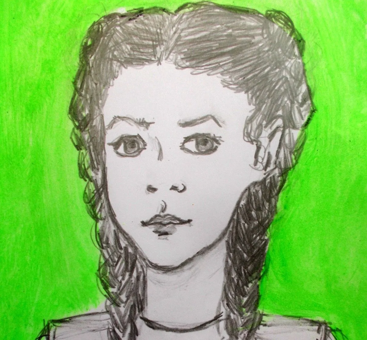 selfportrait in childhood, œuvre de elena buftea