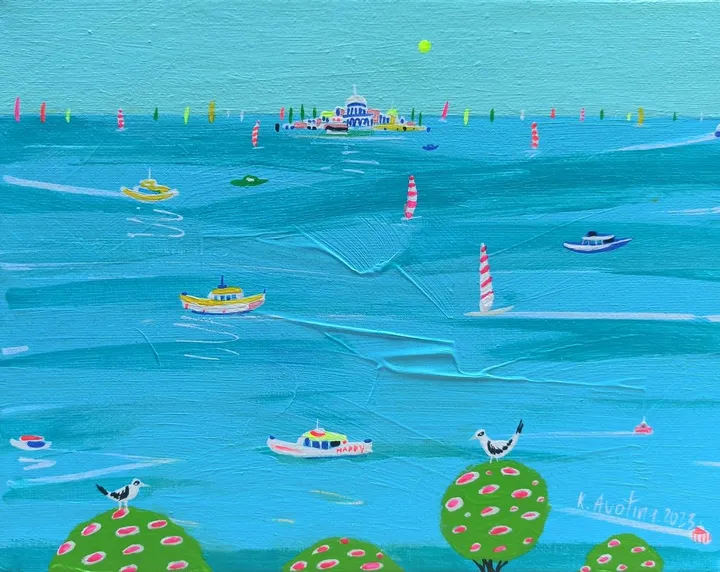 Holy Island, artwork by Katrina Avotina