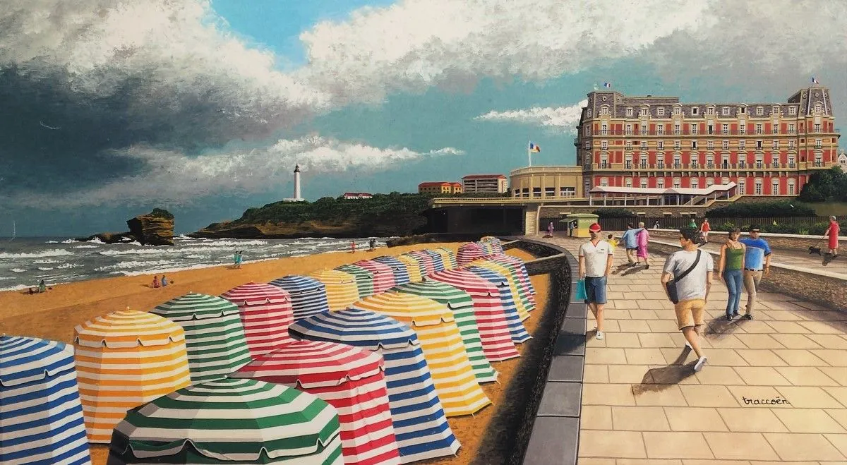 Biarritz, artwork by Thierry Traccoën