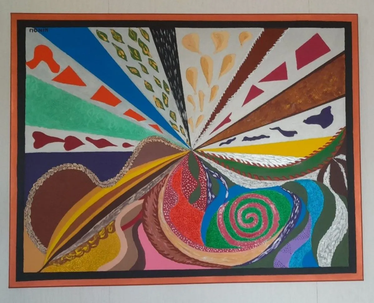 N° 94 CONVERGENCE ONE, artwork by Jean-Michel FRAMERY