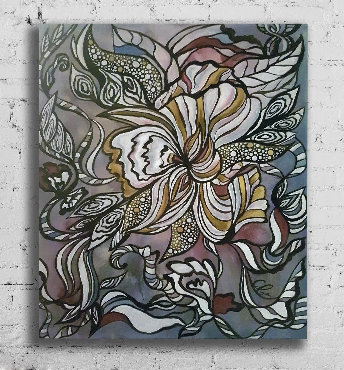 Floraison, œuvre de Célia Saindon