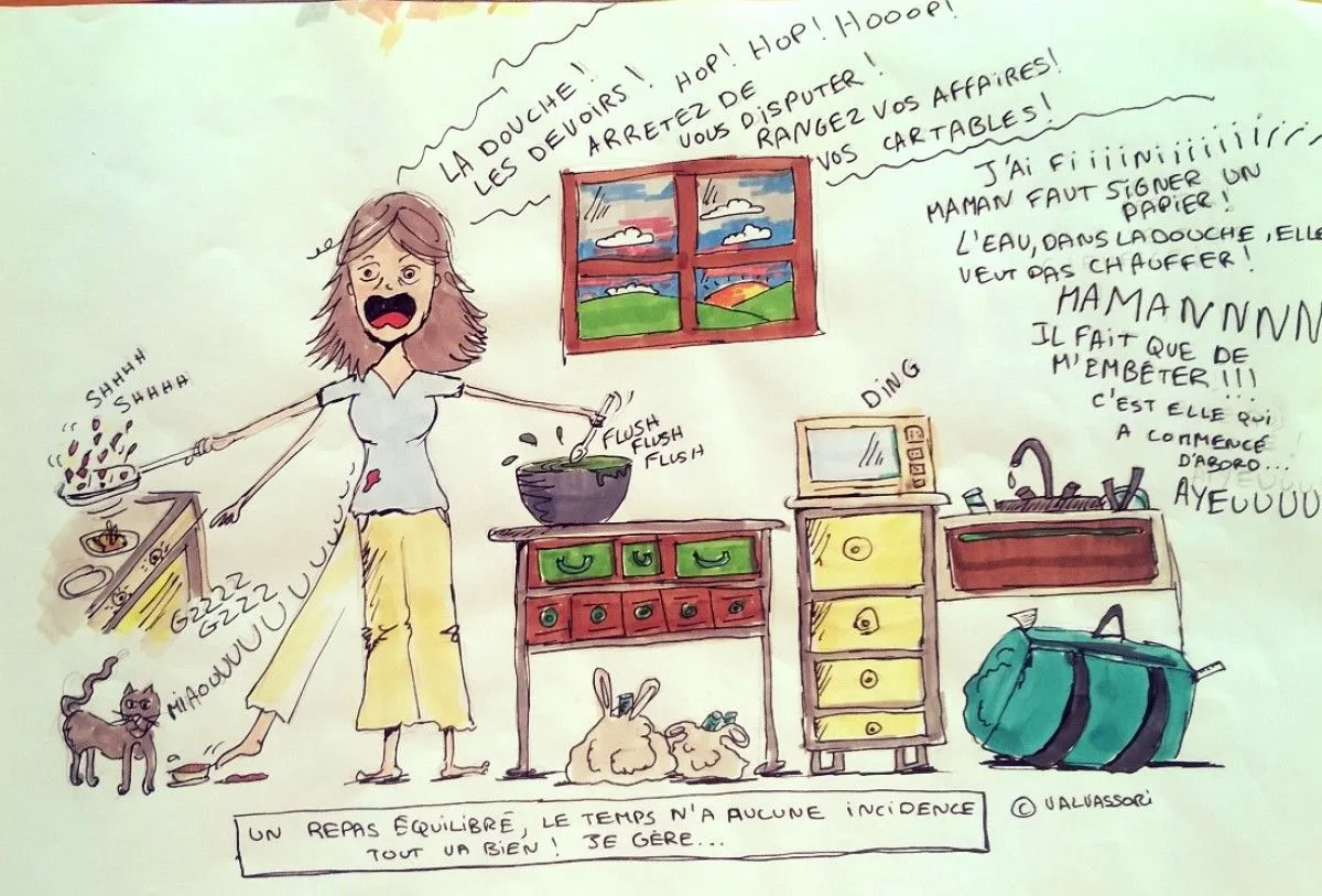 Un soir à la maison, artwork by Anne Sophie Valvassori