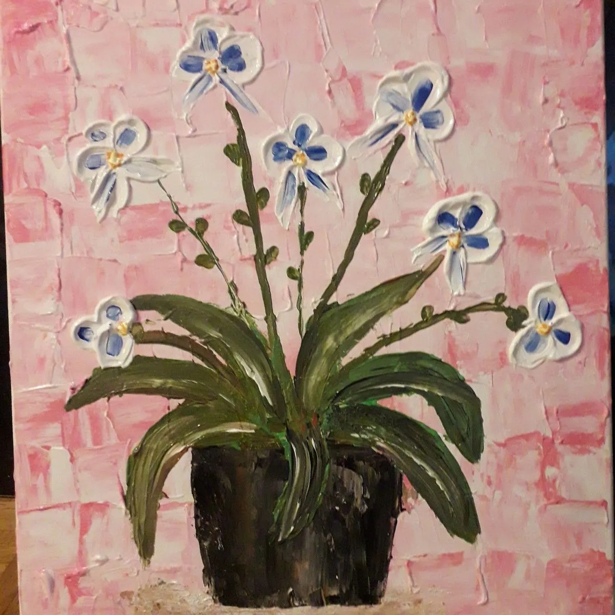 Orchids, artwork by Cerasela Ciobanu