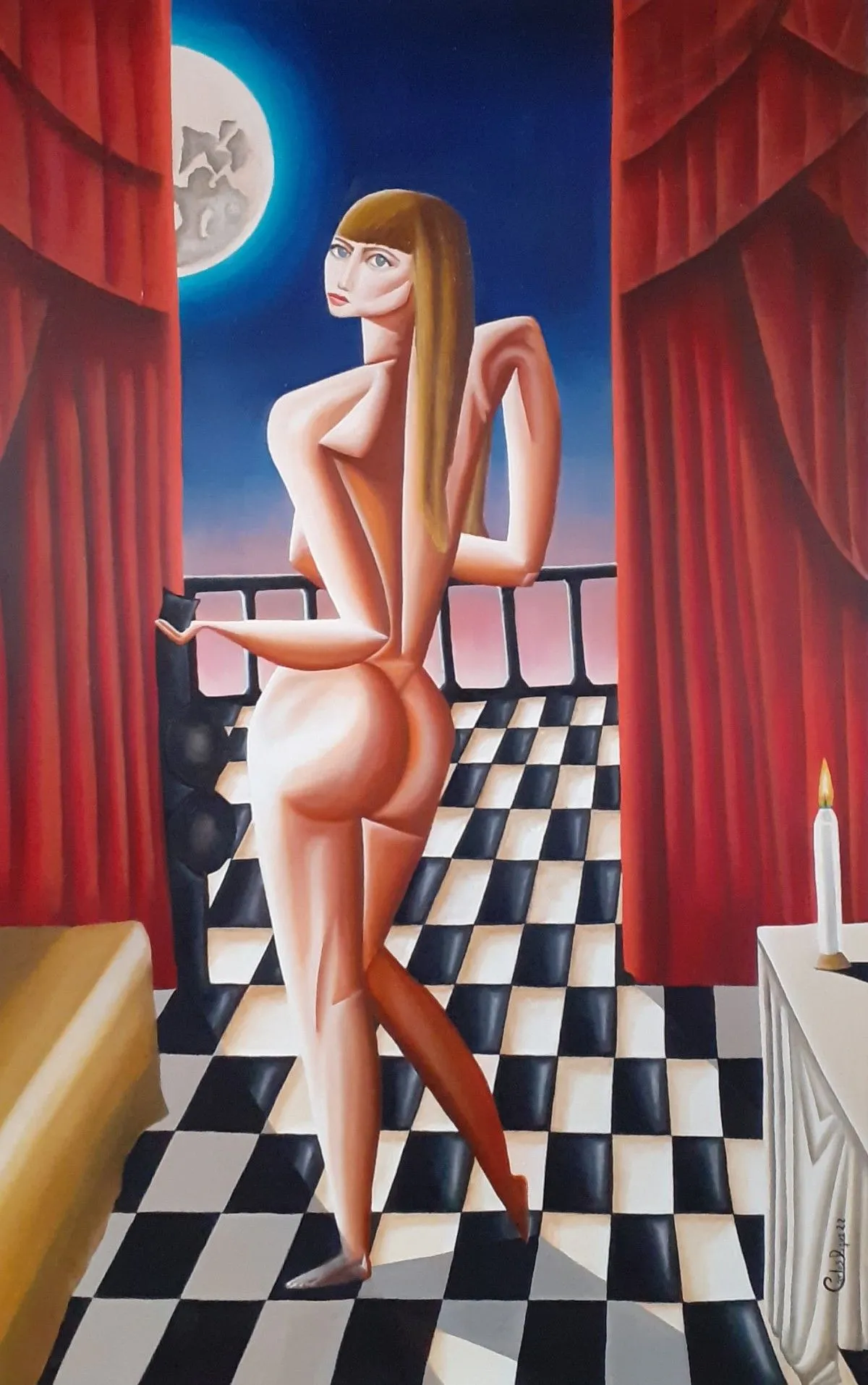 Red Sparrow, artwork by Carlos Duque