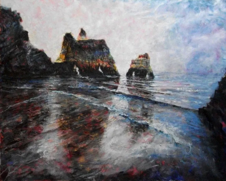 Plage de L'algarve, œuvre de Dany Wattier