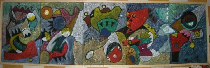 FOLKLOUR, œuvre de KHALIL MHAMMEDI ALAOUI