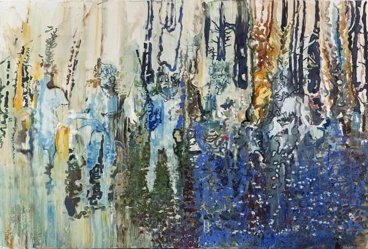 5 figure in the forest, œuvre de Vlad Yurashko
