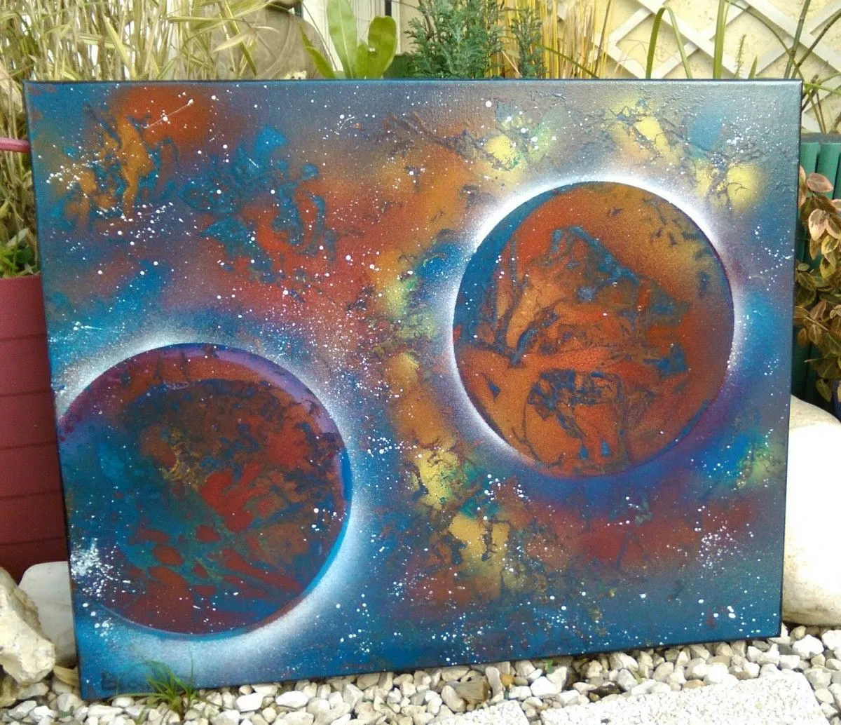 PLANET'S DUO, artwork by Brigitte Lambert