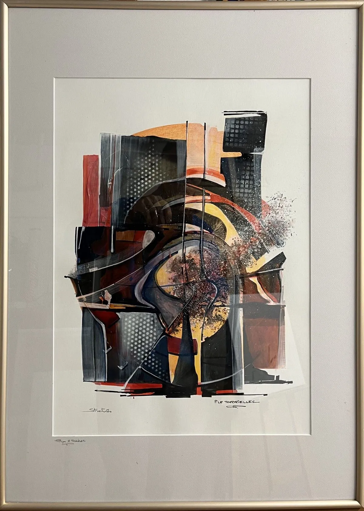 structures, artwork by Philippe LE TORRIELLEC
